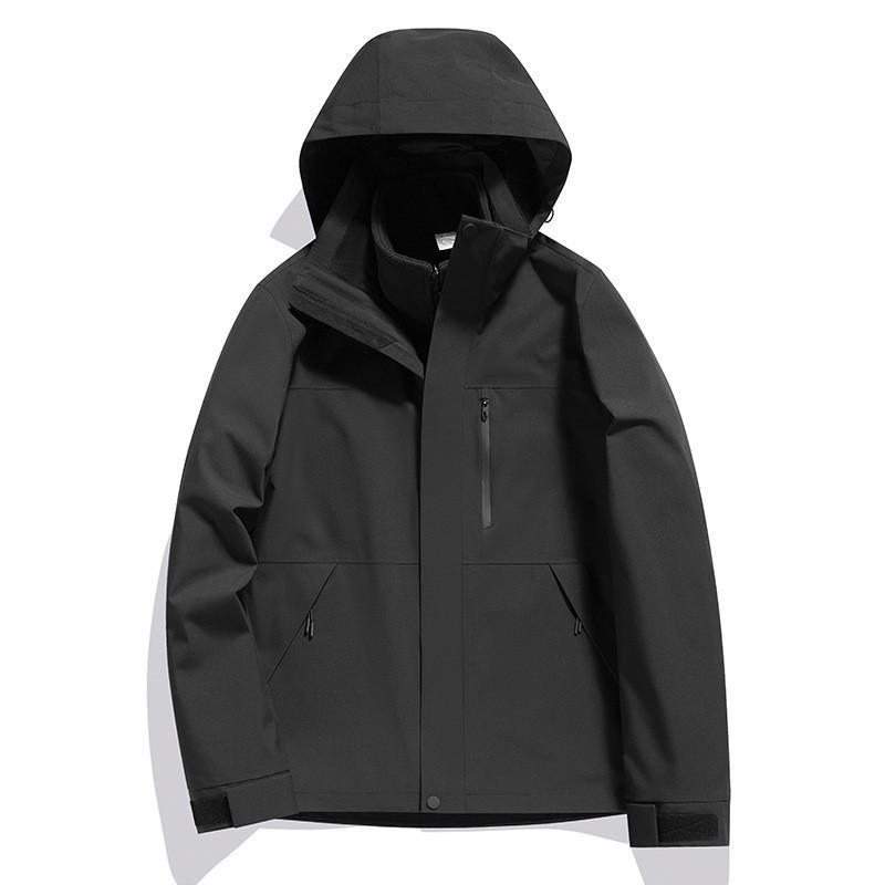 Men Women 3-in-1 Waterproof Windproof Winter Jacket With Removable Fleece Liner Skiing Hiking Camping Outdoor Activities