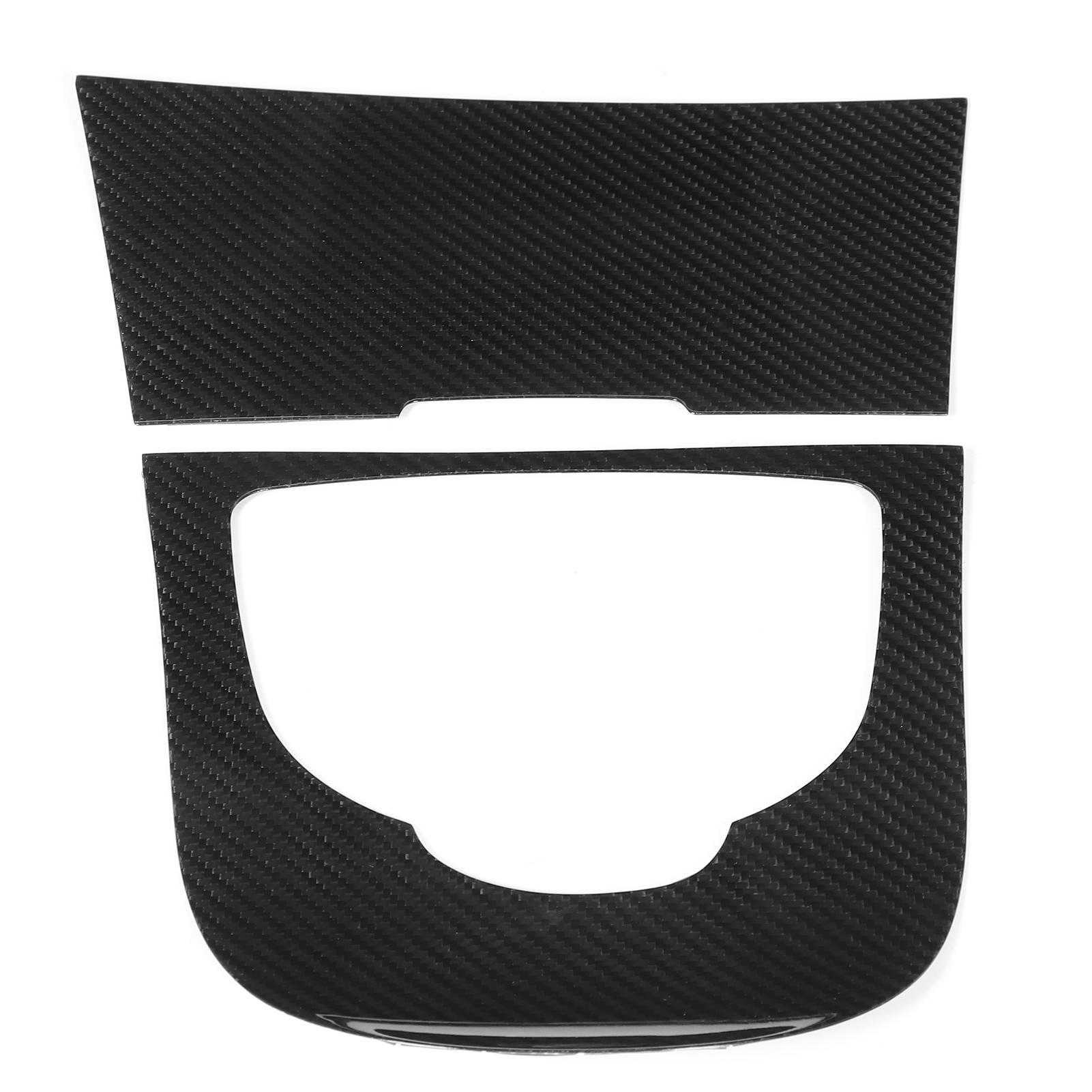 

2Pcs Set Gear Panel Trim Center Console Carbon Fiber Decorative Cover Sticker Fit for Mercedes Benz G Class W463 2019