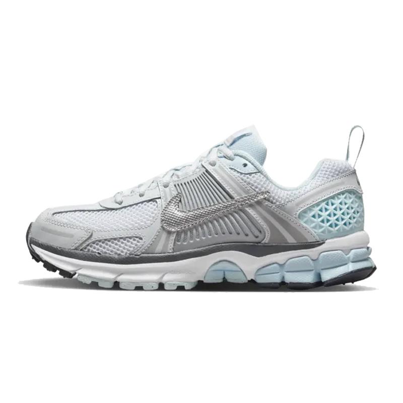 Nike Vomero 5 GS Metallic Swoosh Kids Sneakers White Pure-Platinum Glacier-Blue HQ3255-043