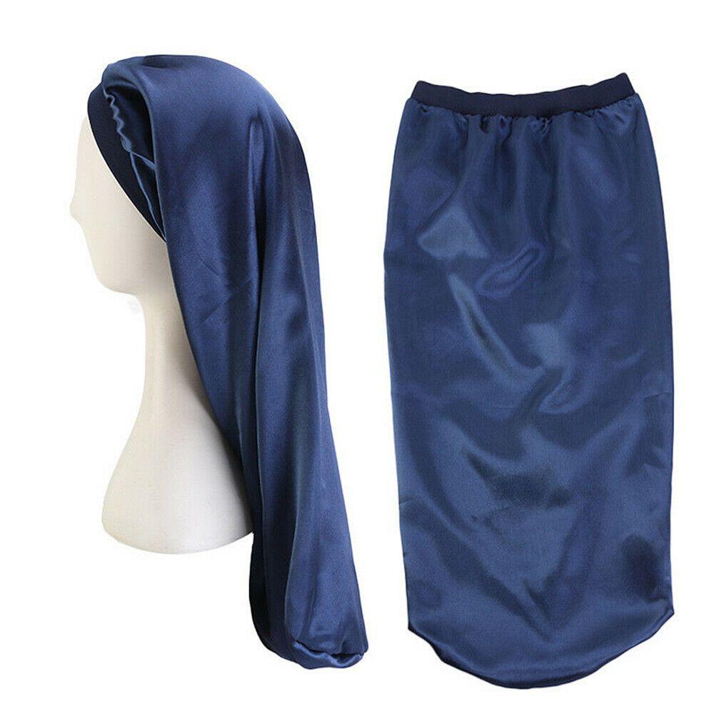 Fashion Hair Care Bonnet Long Satin Hair Band Nightcap Curly Cap Sleep Hats Chemo Cap