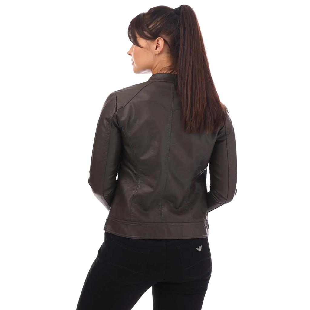Only Womens/Ladies Bandit Faux Leather Biker Jacket