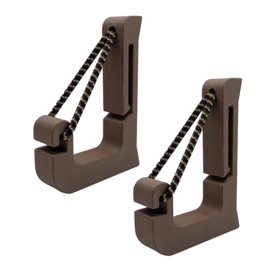 1/2 Bucăți Accesorii cu Cleme Design în Formă de U Fixare prin Agățare Cârlig de Remorcare cu Frânghie Împletită Neagră Reglabilă Clema Reglabilă Convenabilă