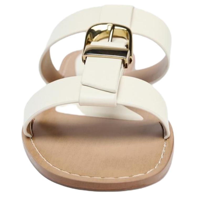 Zara Fashion Slip-On Slide Sandals Women Footwear White 3828610850