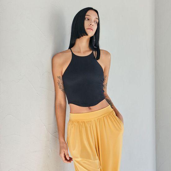 Debbie Wear Rundes Neckholder Ärmellos DEVI-TS0047