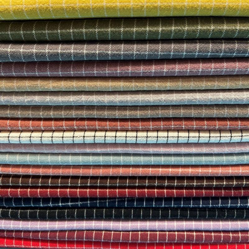 100x140cm Cotton Yarn Dyed Fabric Soft Breathable Wash Cloth Plaid Fabric For Diy Sewing Dress Bedding Home Textile Material
