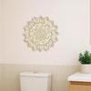 Glamorous Gold Mandala Lotus Metal Wall Art Set Ornate Arch Spiritual Home Decor Halloween Christmas Gift
