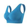 Plus Size Breathable Wireless Seamless Hollow Mesh High Coverage Thin Sports Yoga Bra For Women
