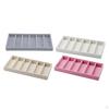 Eyeglass Display Tray, Frame Storage Box with Compartments, Velvet MDF, Secure for Valets,