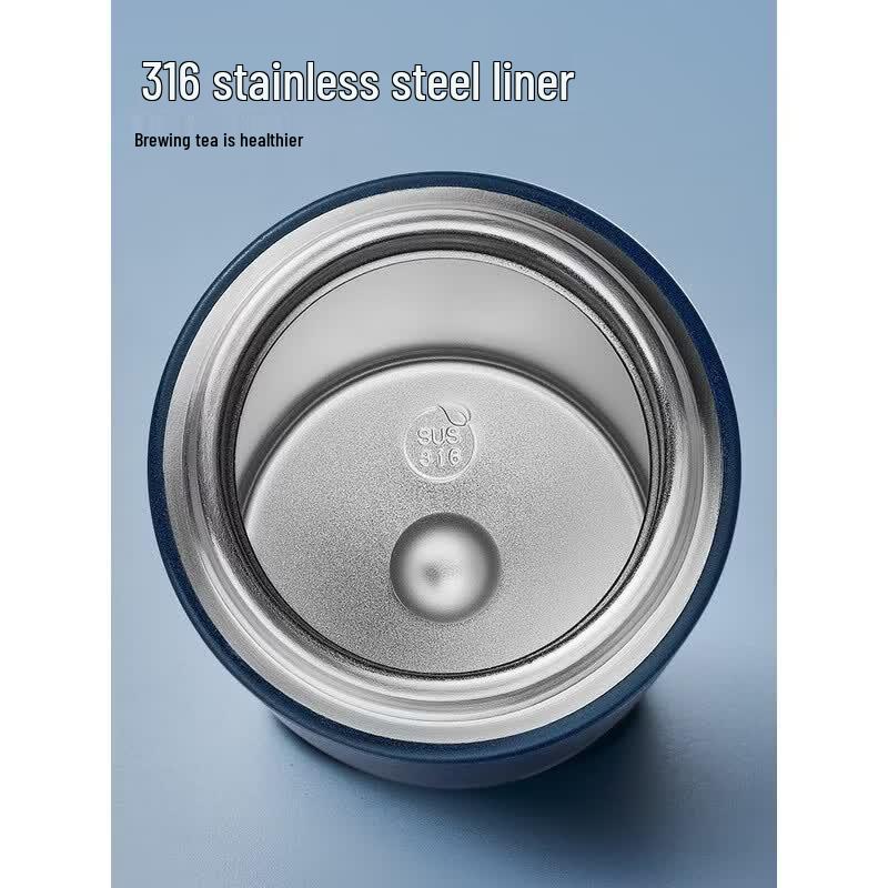TAFUCO 316 Stainless Steel Double-Layer Insulated Mug with Tea Infuser