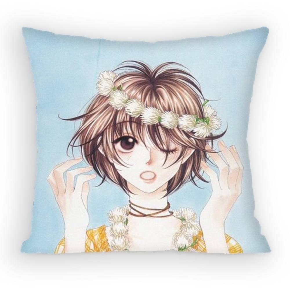 Shoujo Manga HanaKimi Pillow Case Sofa Living Room for Bedroom Car Headboard Backrest Cushion Square Cushion Nap Time