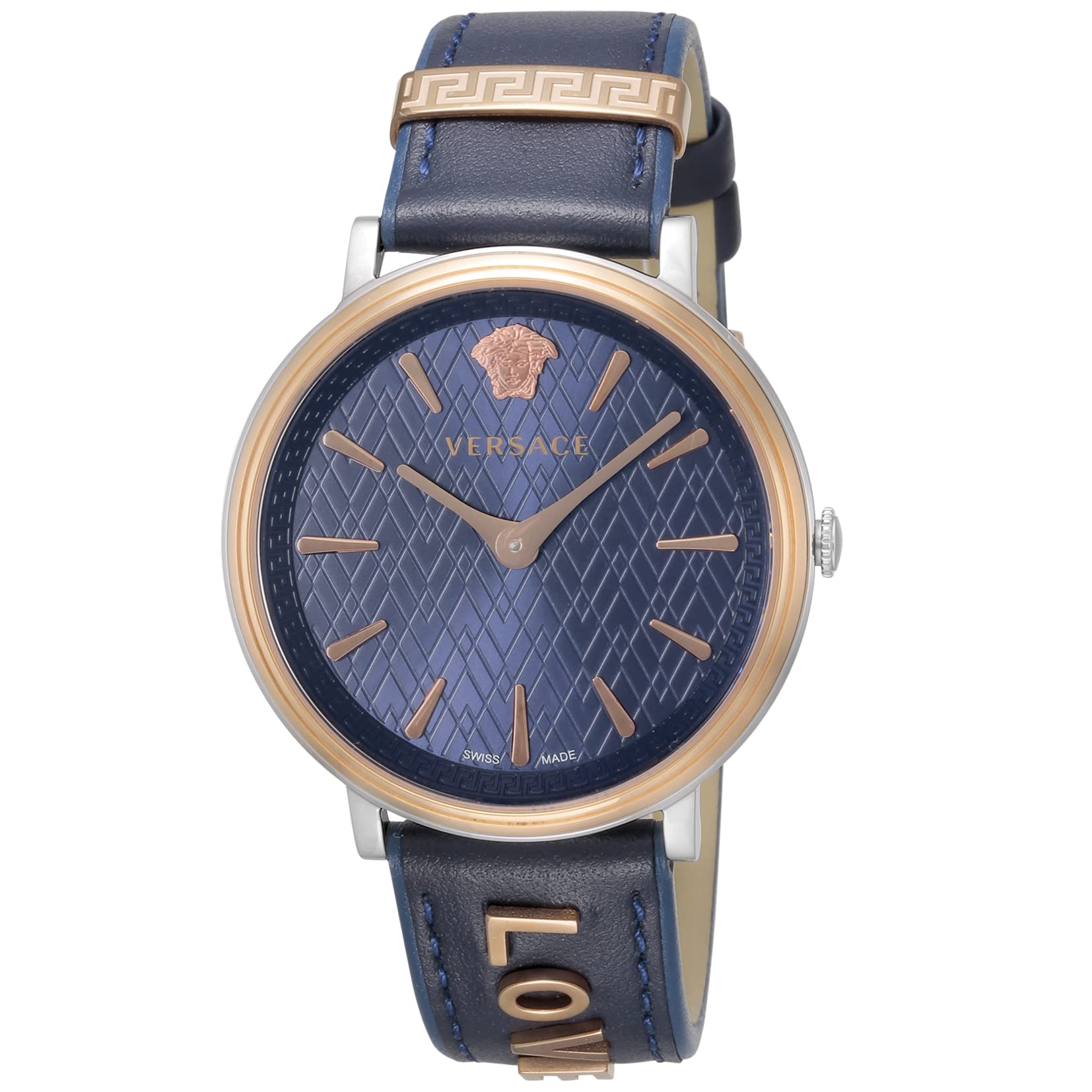 

Watch V Circle Blue Dial Stainless Steel Sapphire Glass Quartz 38MM Swiss Watch VBP090017 [Versace] V-CIRCLE Women s [Item] синій