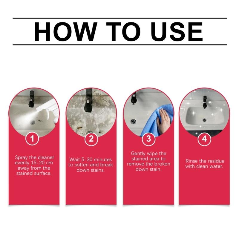 Kitchen Countertops Cleaner Degreaser Agent for Stubborn Grease Kitchen Convenient Oil Stain Cleaner