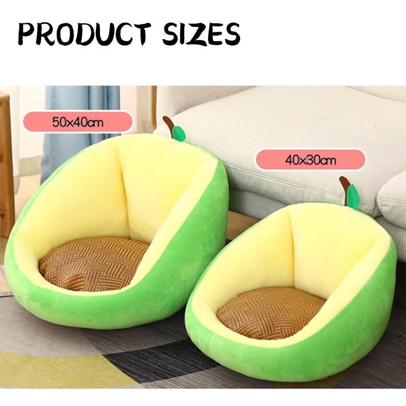 Fruit Cushion Plush Doll Kawaii Stuffed Cushion Cartoon Cat Avocado Soft Pillows Toys Chair Floor Sofa Seat Cushion Home Decor