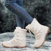 Women Pink Snow Boots Winter Plus Size White Walking Shoes Waterproof Outdoor High Hiking Shoes
