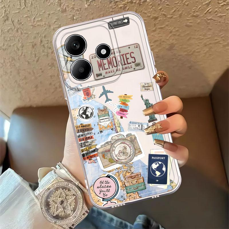 Case for Xiaomi Redmi Note 14 Pro Plus 14C 9 10 11 12S 13C 11S 12 10S Note 13 A4 Soft Phone Cover Beach Travel