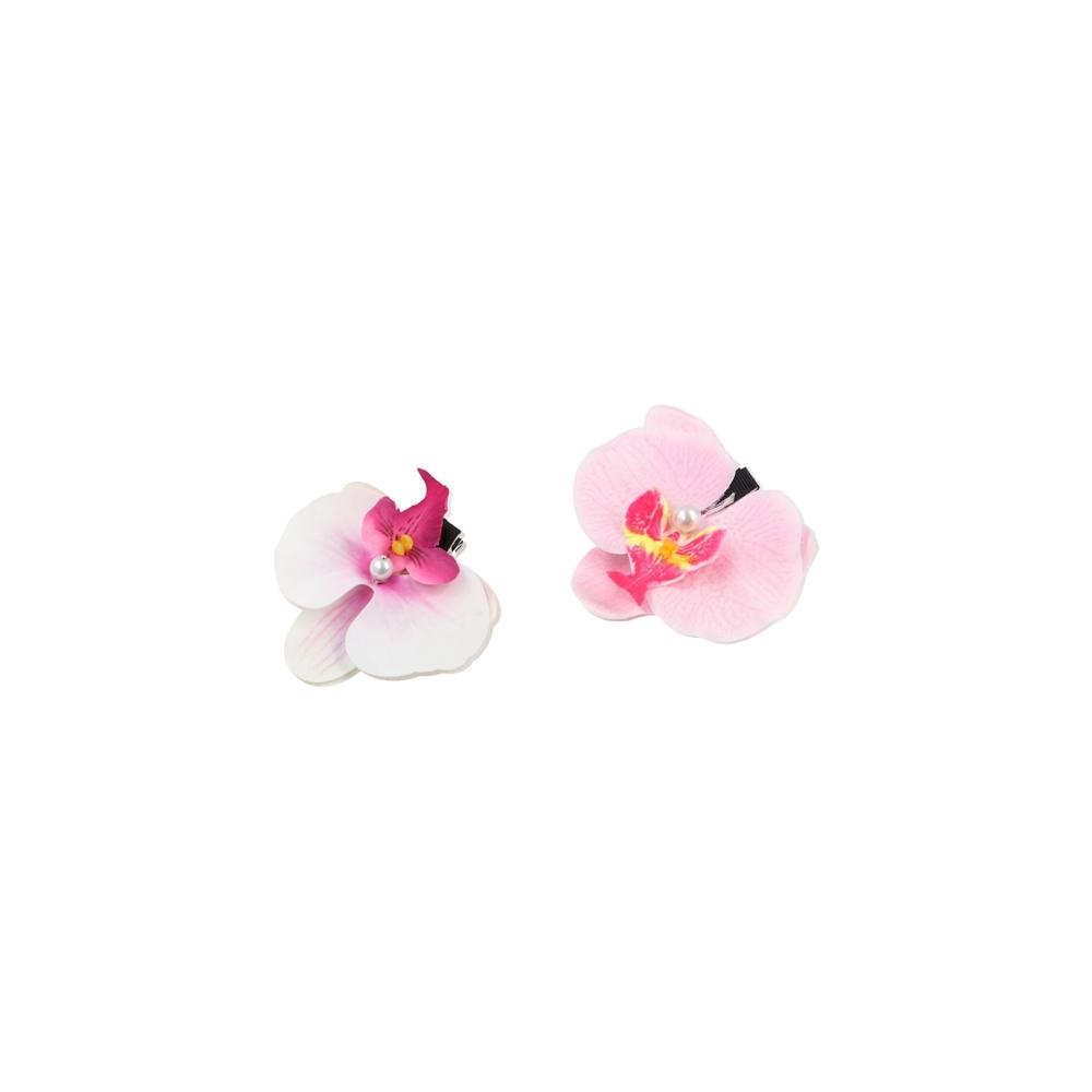 Hair Accessories Sweet Hairpin Pink Orchid Bohemia Barrette Fashion Flower Hair Clip  Daily
