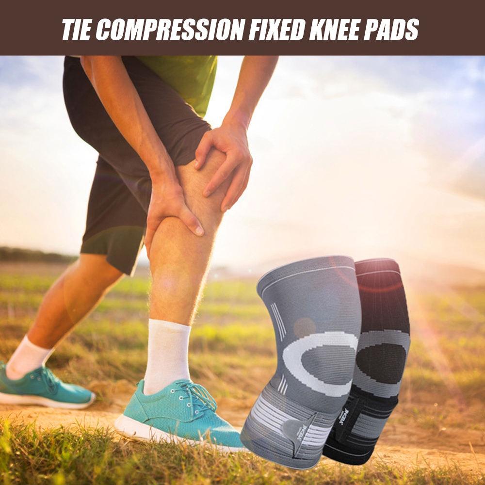 1 Pezzo Maniche a Compressione Sportive per Ginocchia con Cinghia Ginocchiera di Supporto per Corsa Jogging Pallacanestro Artrite Sollievo dal Dolore Articolare