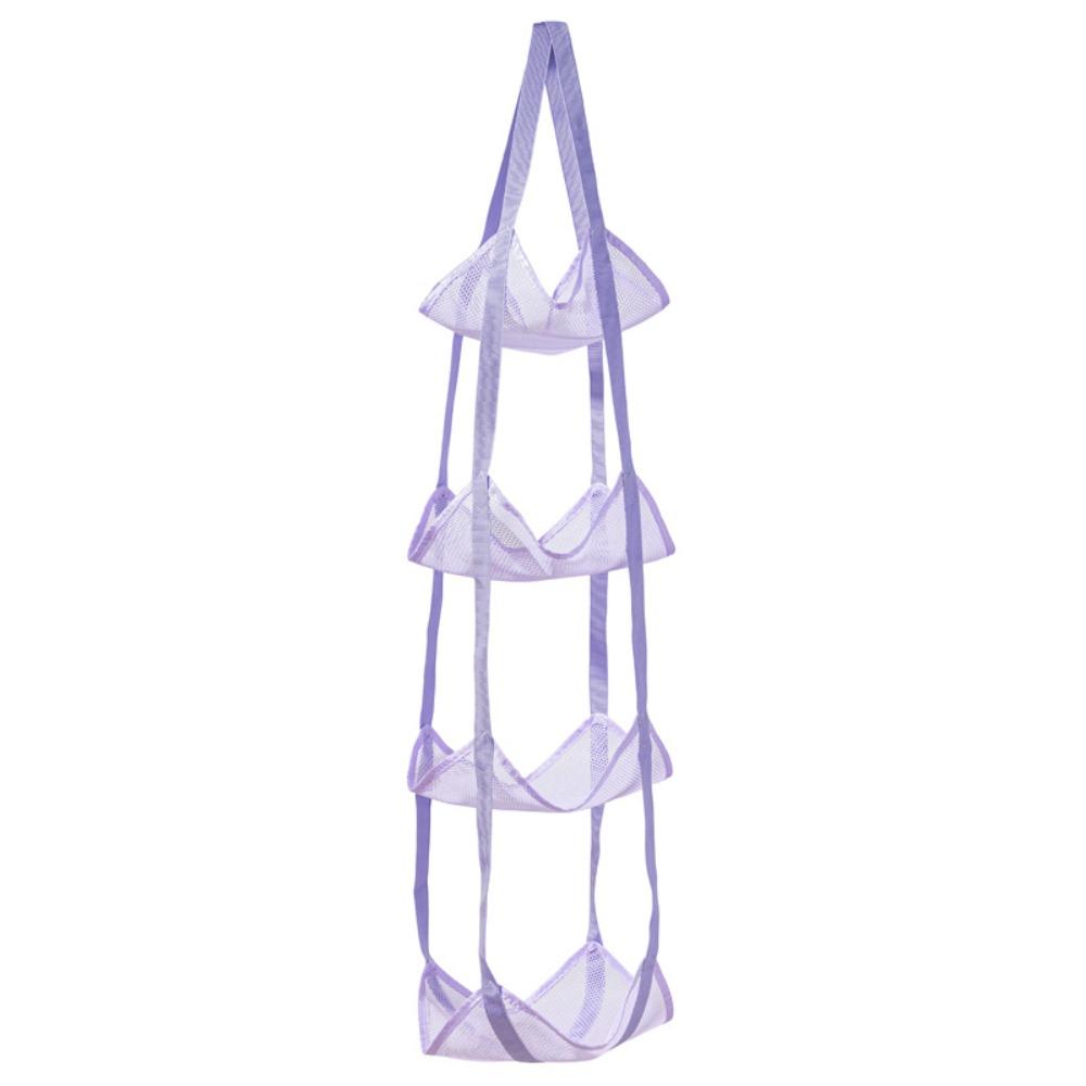 Wall Mounted Ball Storage Hanging Bag Large Capacity 3/4 Layers Basketball Storage Bag Durable Space Saving