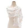 Eleganter Blumen-Spitzen-Schal Glatter Polyester-Wickel Stilvolles Accessoire Für Moderne Frauen