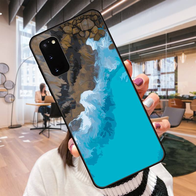 Oil Painting Style Landscape Phone Case For Samsung Galaxy S9 S9plus S20 5G S20 ULTRA 5G S20 Plus 5G S21 S30 Case Cover