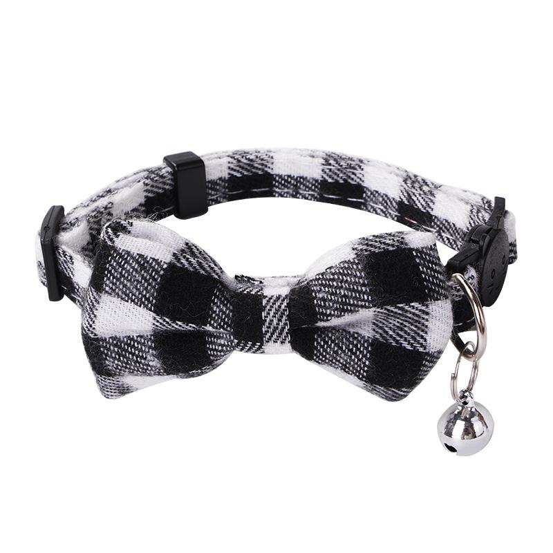 Pet Safety Bowknot Collar with Bell and Anti-Choke Buckle for Cats and Puppies