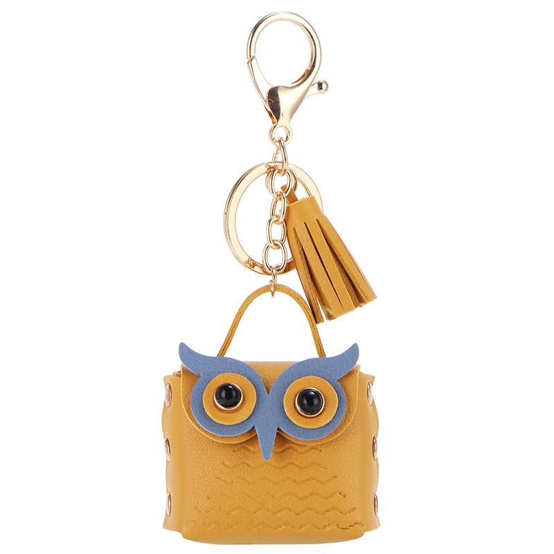 Owl Keychain Mini Bag Cute Cartoon Multi Color Small Purse with Studs Gift Pendant for Women Girls Car Keychain Cute Keychain
