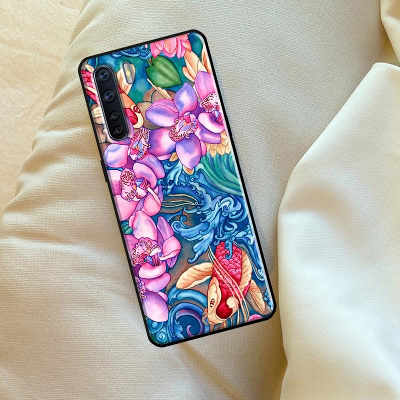 Orchid Flowers Colorful Case For Oppo A96 A76 A16 A18 A38 A58 A78 A98 A74 A94 A54 A80 A60 A40 A15 A17 A57 A5 A6 Pro