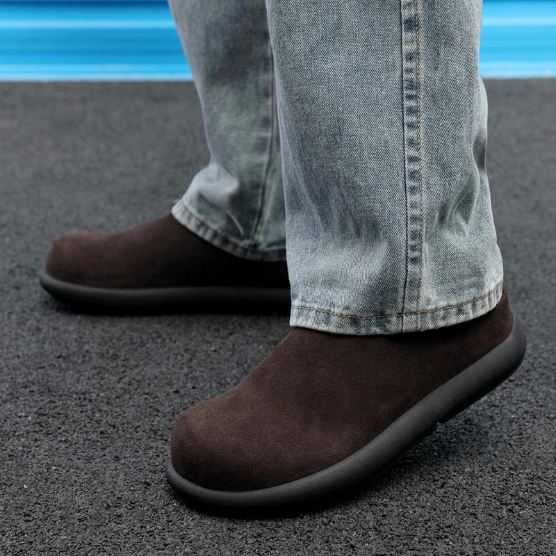 Fashion Men's Slip-On Mule Shoes New Arrival Slippers Anti-Skid Sole Fashion Loafers Lightweight Indoor Outdoor Shoes Comfortable Flats