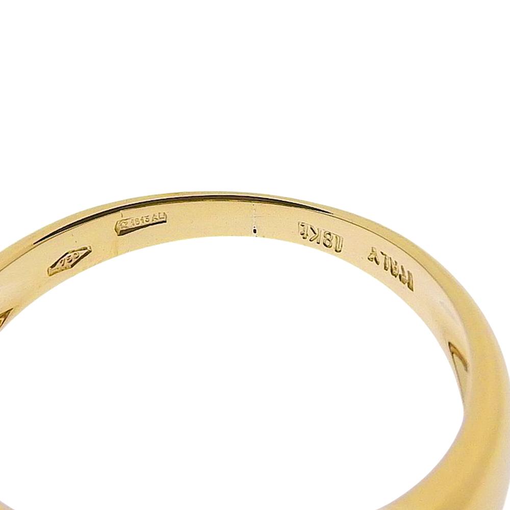 Ring K18 yellow gold/sapphire/diamond #5.1(US Size) 3.5g Women Used