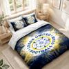 Bedding Set 1 Duvet Cover 2 Pillowcases Leeds United Print Bedroom Home Decoration