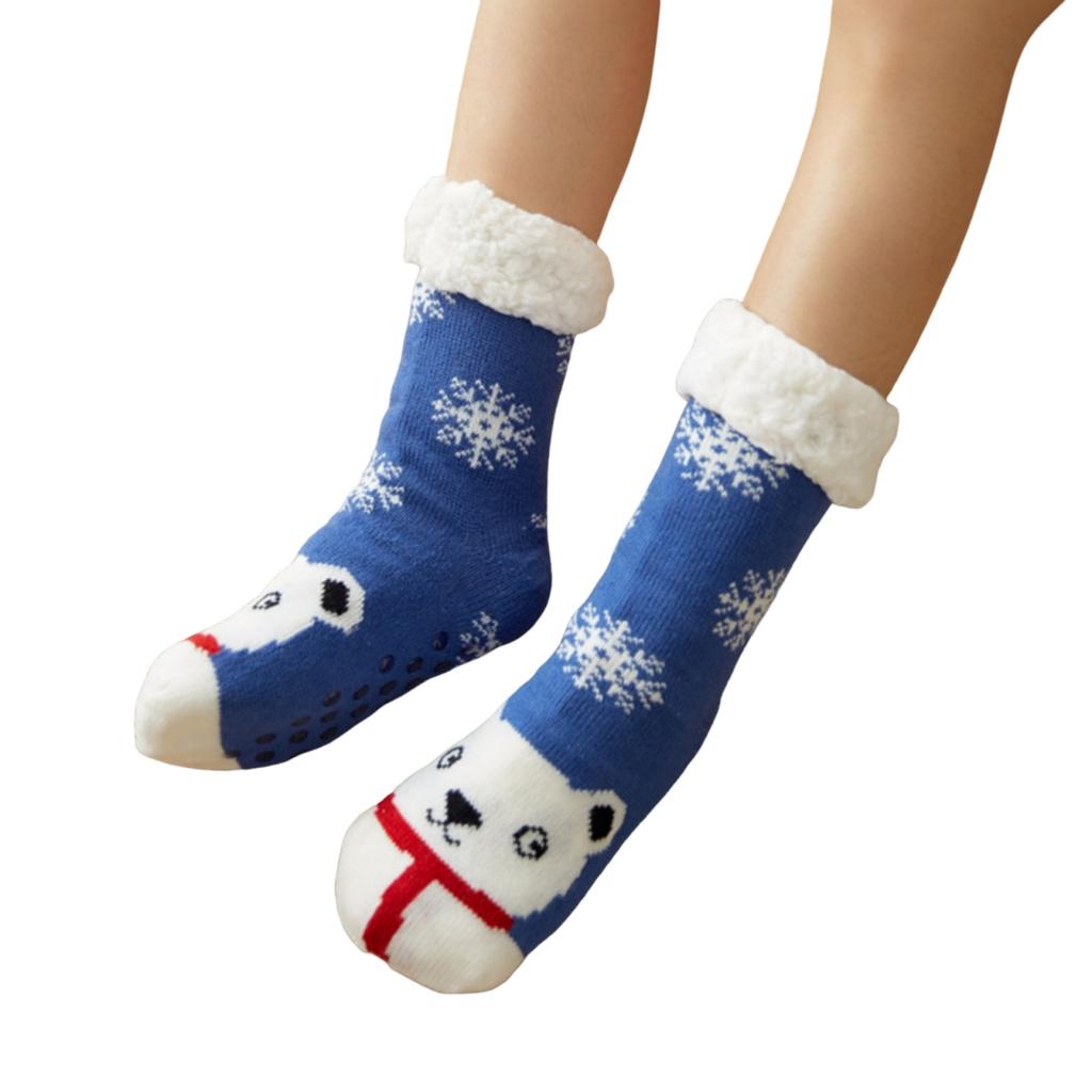 Christmas Series Socks Women Winter Lamb Wool Sleeping Socks Children Cute Home Fleece Floor Socks Christmas Gifts