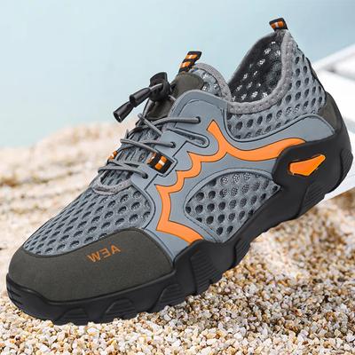 Letnie nowe, oddychające siatkowe sportowe męskie buty na świeżym powietrzu Lekkie buty turystyczne na co dzień Letnie buty