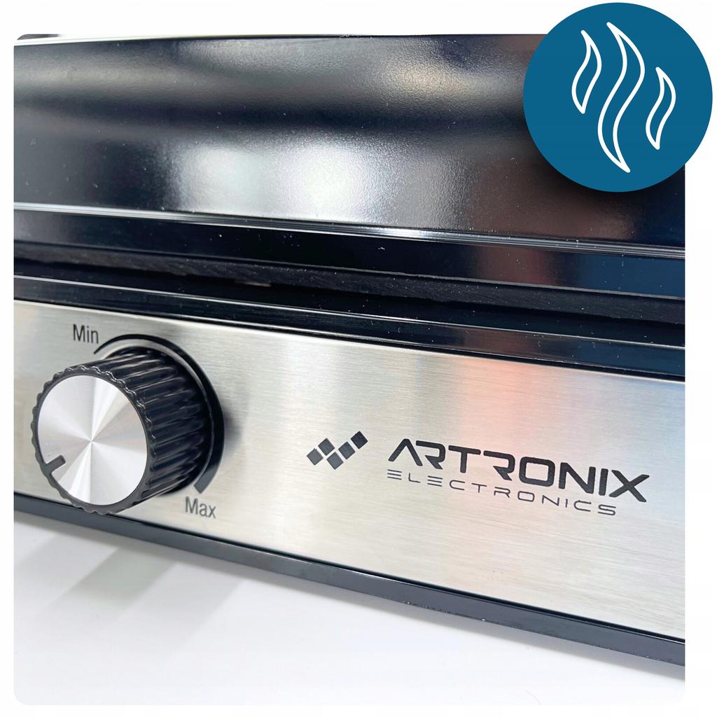 Elektrischer Grill 2000W Für Panini Toasts Kontaktgrill Flach zu öffnend