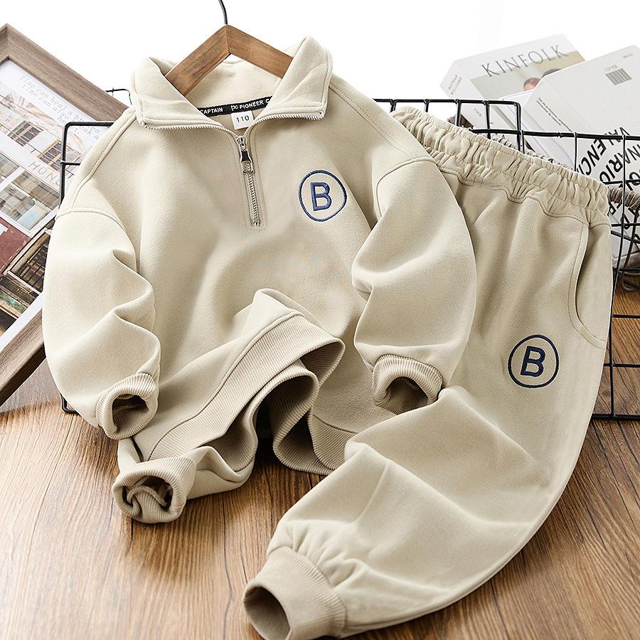 Jungen Frühlingskleidung, Modische Pulloveranzüge, Kinder Frühlings-Zweiteiler, Frühjahrs- und Herbstmodelle, Große Kinder