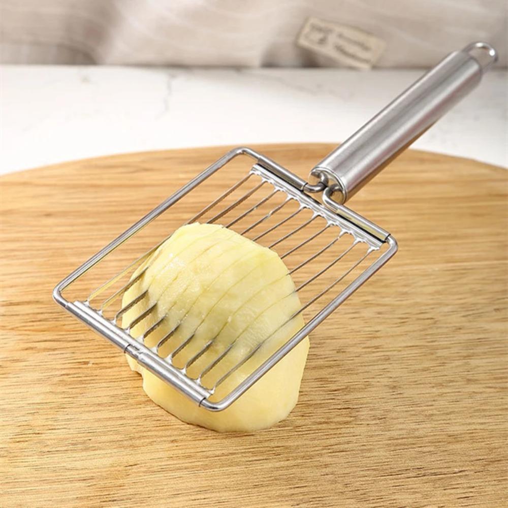 Stainless Steel Luncheon Meat Slicer Manual Sausage Cutter Household Tomato Slicer  Potato