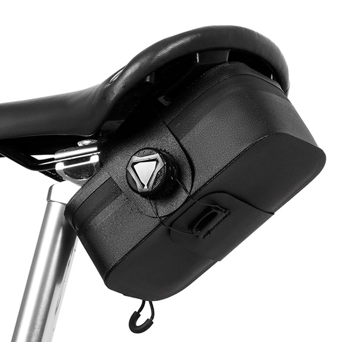 

HEROUT Bicycle Saddle Road Bike Bicycle Fixed with Small Item Convenient Black Bag, Bag, Small, Bag, Knob, Stable, Storage, Compact, Lightweight,