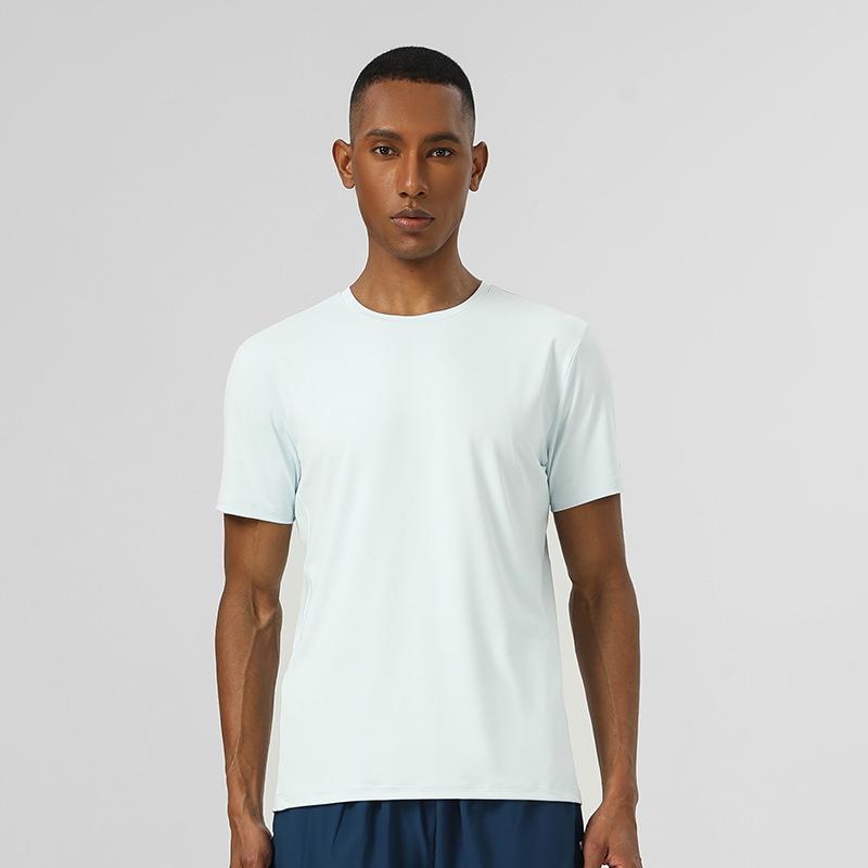25SS Men's Quick-Dry Reflective T-shirt: Breathable, High-Elastic Short Sleeve for Night Vision Outdoor Sports & Fitness