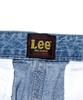 LEE Men Webbing Belt Linen Denim Pants Indigo Light