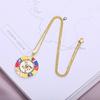 Turkish Lucky Evil Eye Necklace Men Women Gold Color Enamel Drip Oil CZ Pendant Fashion Stainless Steel Chain Necklace Jewelry