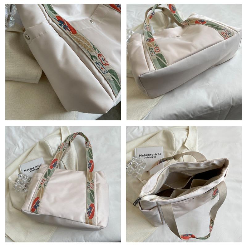 New College Student Commuting Large-capacity Shoulder Handbag Bag Women's Large-capacity Tote Canvas Bag