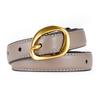 New Hole Punching Pin Buckle Fresh Women with Girls' Belt Formal Decoration Slim Korean Cowhide Belt