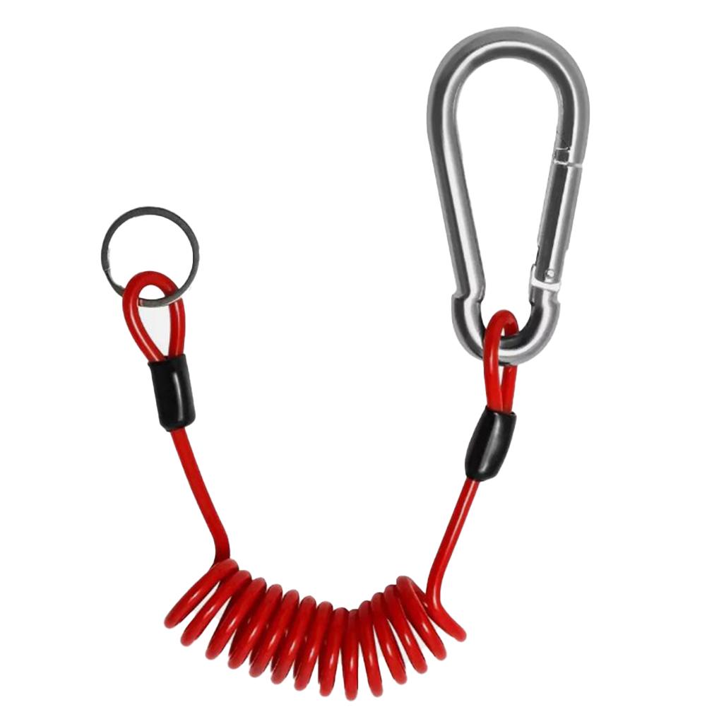 4 Ft Breakaway Trailer Cable Trailer Brake Safety Cable Spring Towing Coiled RV Split Trailer Cable Replacement Auto Part China Mainland