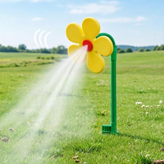 Dancing Flower Lawn Sprinkler Crazy Daisy Water Sprinkler 360-Degree Rotating Dancing Sunflower Sprinkler for Yard Garden Watering Dogs Kids