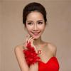 Ultra-Thin Rhinestone Floral Flower Mesh Mittens Women Gloves Bridal Gloves Wedding Accessory