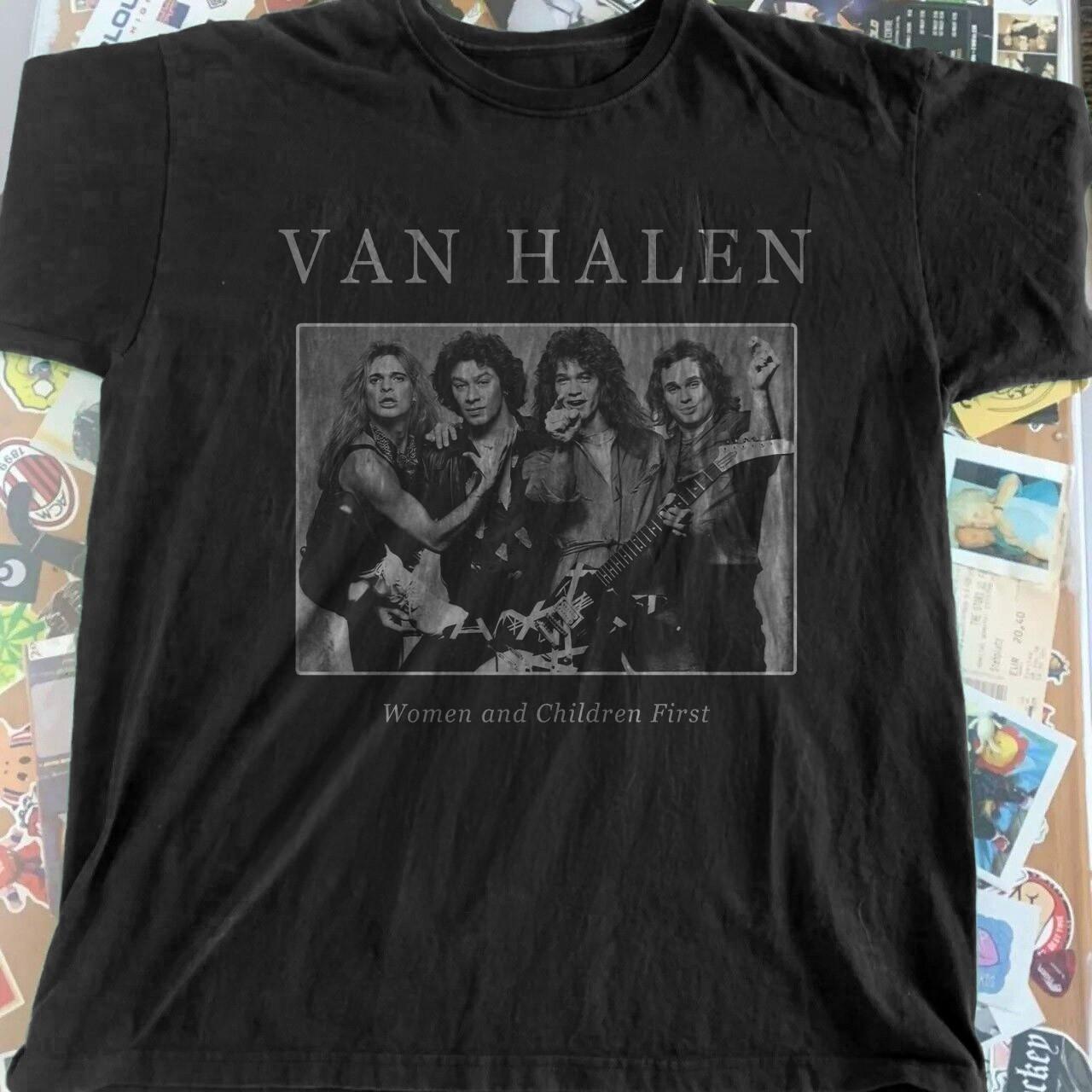 Van Halen - Women and Children First Unisex Black Cotton T-Shirt S