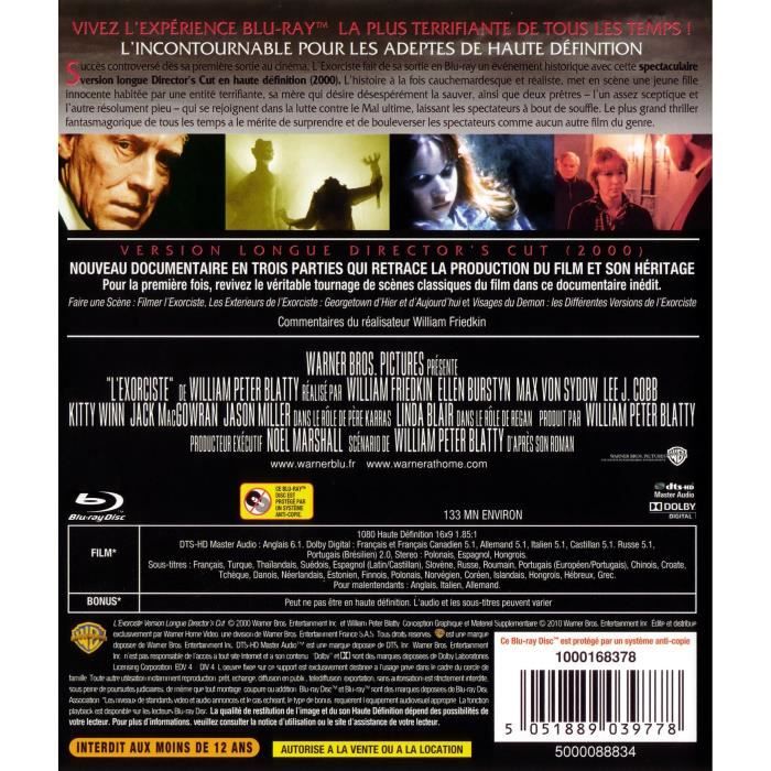 L'exorciste blu-ray