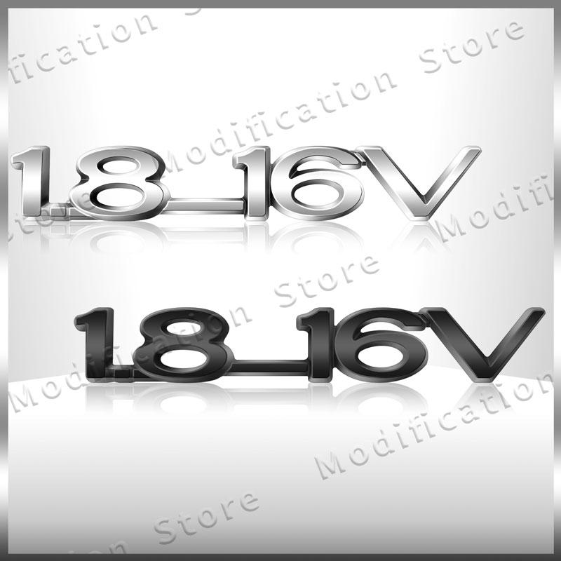 3D Chrom Metall 1.8-16V Emblem Heckklappe Heckklappe Abzeichen Aufkleber Dekor Für Opel ZAFIRA ASTRA-1.6 Optima Corsa Vectra Insignia
