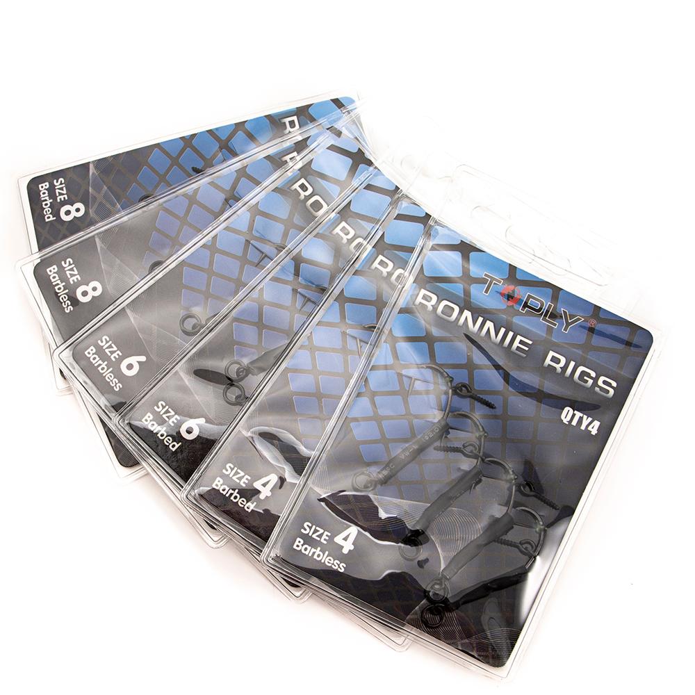 4# 6# 8# Fishing Hook Carp Fishing Ready Tied Ronnie Rigs Fishhooks Carbon Steel Fishing Hook Links Hair Combi