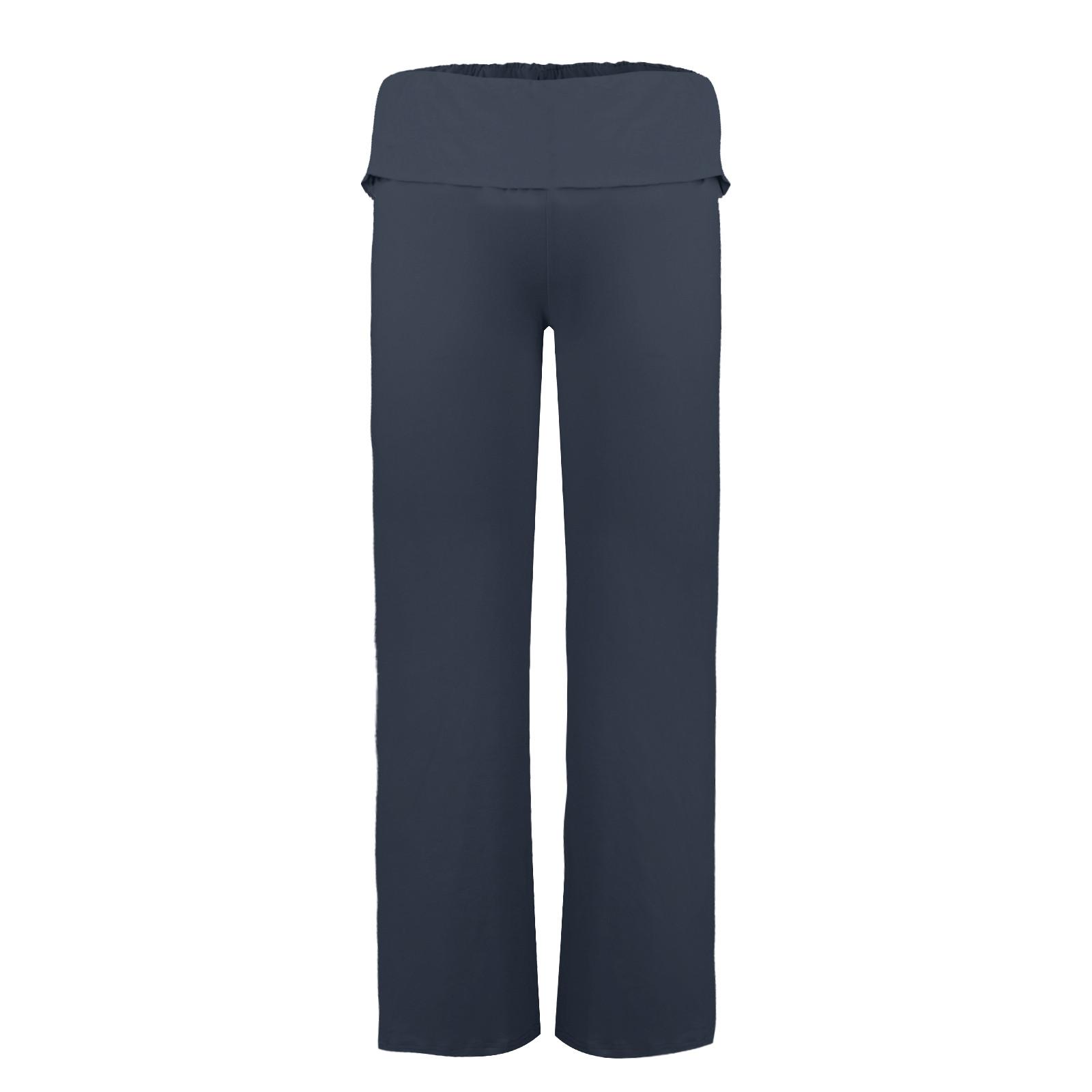 

Women s And Winter Casual Home Flare Pants Yoga Casual Solid Color Sports Pants XXL Темно-синій