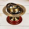 Set Of 2 Brass Armillary Sphere Astrolabe Nautical Marine Tabletop Globe  Sphere  Spherical 15.24 Cm and 20.32 Cm